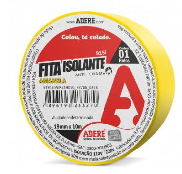FITA ISOLANTE 915L AMARELA    18X10 - ADERE