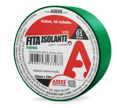 FITA ISOLANTE 916L VERDE    18X10 - ADERE