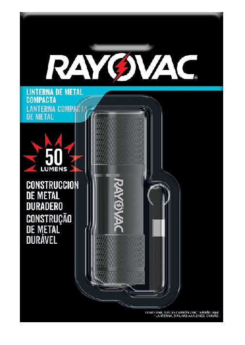 LANTERNA RAYOVAC  METAL 50 LUMENS - 3AAA    -   ENERGIZER