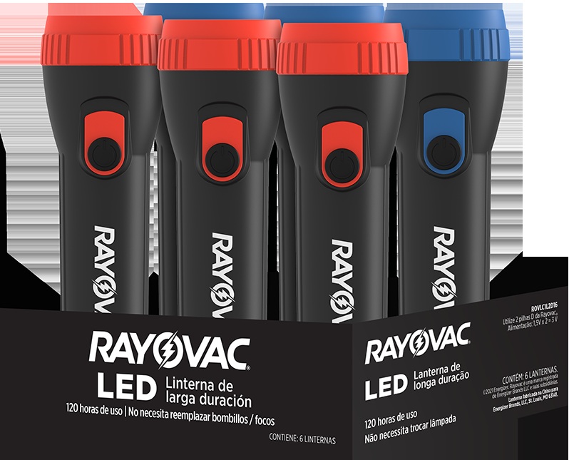 LANTERNA RAYOVAC  25LUMENS 2D  6/6  -    ENERGIZER
