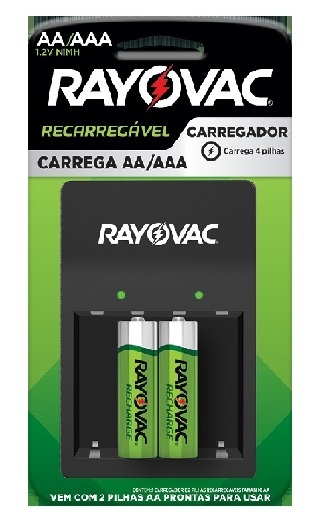 CARREGADOR RAYOVAC USB 2AA SM-4   -   ENERGIZER