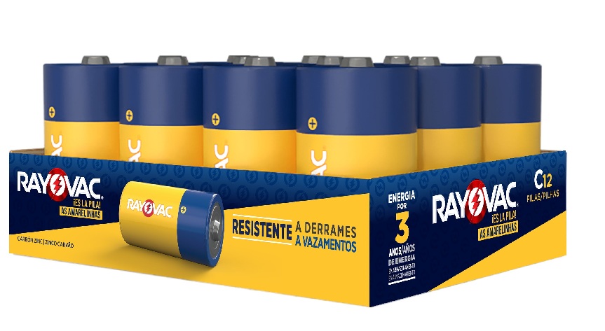 PILHA ZINCO RAYOVAC BANDEJA C12   C/12 UND   -   ENERGIZER