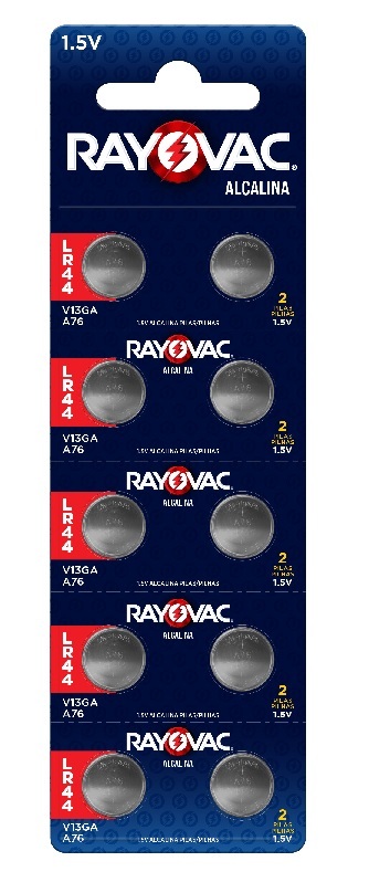 PILHA ELETRONICA RAYOVAC LR44 V13GAA76 C/10 UND   -   ENERGIZER