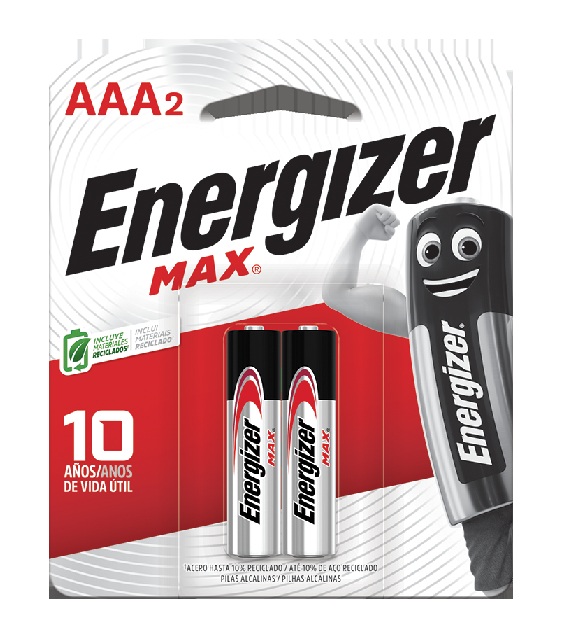 PILHA ALCALINA MAX AAA2  C/02 UND   -   ENERGIZER