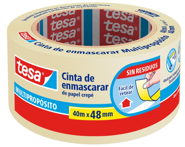 FITA CREPE BEGE USO GERAL   48X40   -  TESA
